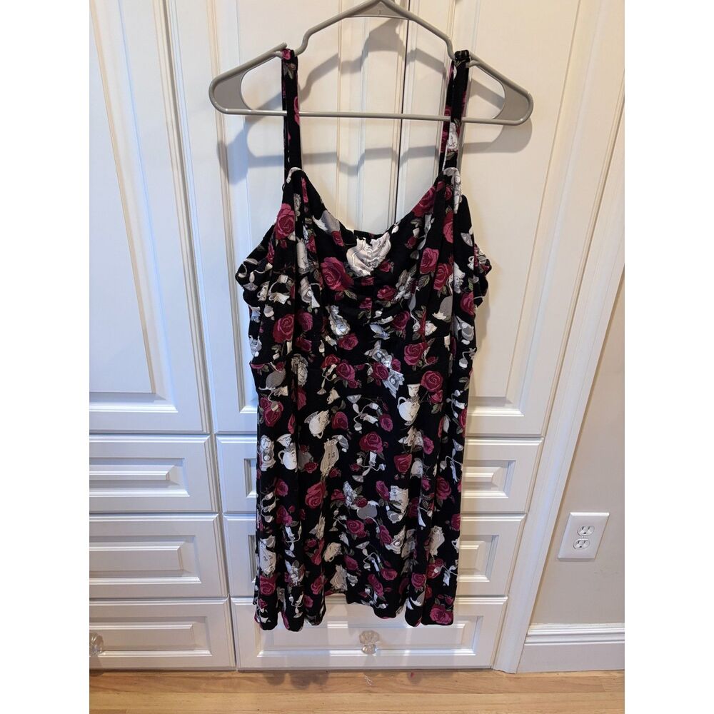 Disney Beauty and the Beast Rose Character Dress Women's Size 4 Midi Cami